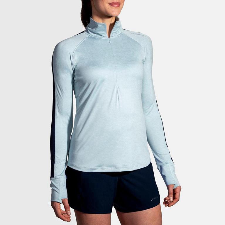 Brooks Dash Half Zip - Chaquetas Mujer - Azules (QP7328094)